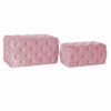 Kruk DKD Home Decor   Roze Polyester Fluweel Hout MDF (88 x 53 x 47,76 cm)