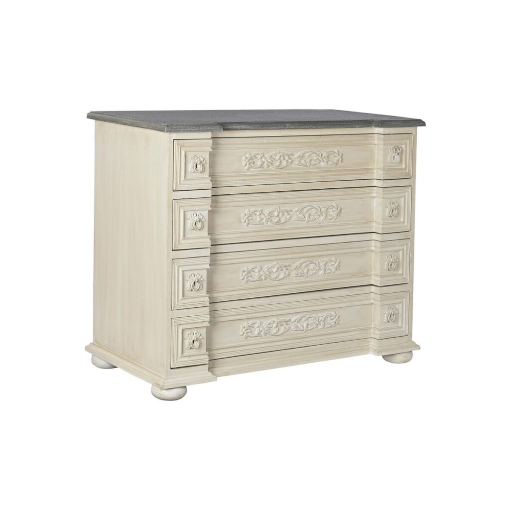 Ladenkast DKD Home Decor 100 x 50 x 83,5 cm Grijs Beige Donker grijs Mangohout Hout MDF