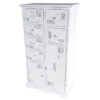 Ladenkast DKD Home Decor Hout Wit Versleten (69 x 38 x 130 cm)