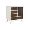 Ladenkast DKD Home Decor Metaal Wit Koloniaal Donkerbruin Mangohout (72 x 50 x 75 cm)