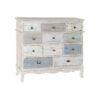 Ladenkast Home ESPRIT Blauw Wit Lichtgrijs Cottage 94 x 35 x 87 cm
