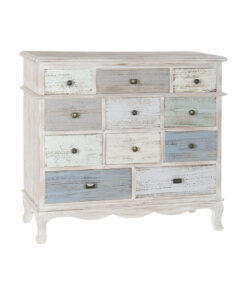 Ladenkast Home ESPRIT Blauw Wit Lichtgrijs Cottage 94 x 35 x 87 cm
