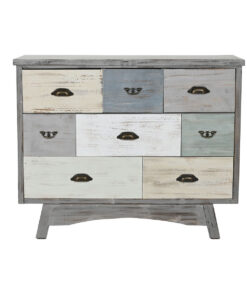 Ladenkast Home ESPRIT Grijs Multicolour Cottage 100 x 40 x 80 cm