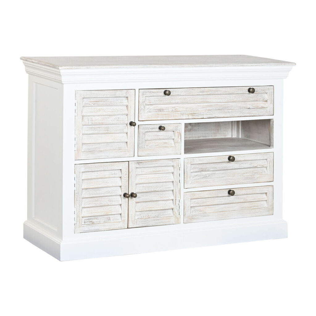 Ladenkast Home ESPRIT Wit Versleten 115 x 40 x 80 cm