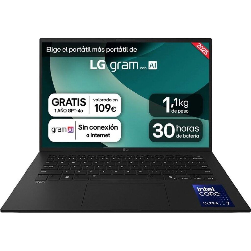 Laptop LG 14ZD90T-G.AX78B 14" intel core ultra 7 16 GB RAM 1 TB SSD Qwerty Spaans