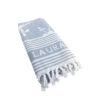 Laura Ashley Hamamdoek Elveden Midnight 90x180 cm Blauw/Wit