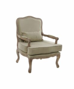 Leunstoel DKD Home Decor Bruin Beige Hout Canvas 70 x 62 x 95 cm