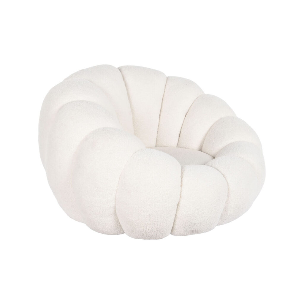 Leunstoel DKD Home Decor Wit 98 x 97 x 62 cm
