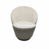 Leunstoel DKD Home Decor Wit Zwart Gouden 69 x 66 x 85 cm