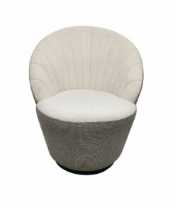 Leunstoel DKD Home Decor Wit Zwart Gouden 69 x 66 x 85 cm