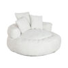 Leunstoel Home ESPRIT Wit 104 x 104 x 50 cm