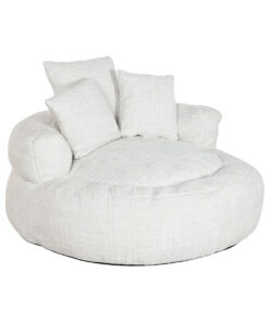 Leunstoel Home ESPRIT Wit 104 x 104 x 50 cm