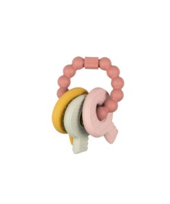 Alternative view of Little Dutch Bijtring Silicone Sleutelbos Roze
