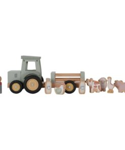 Alternative view of Little Dutch Farm Houten Tractor met Trailer