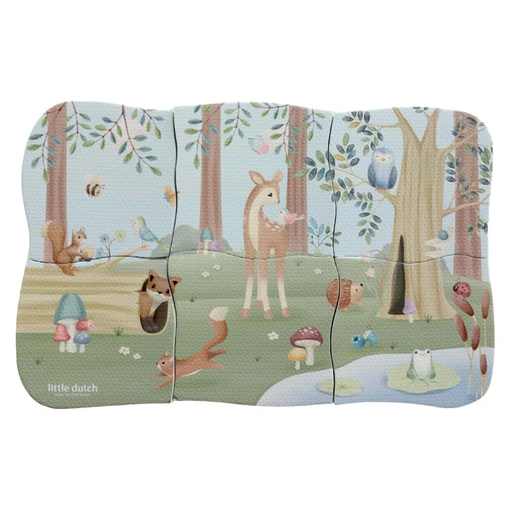 Little Dutch Forest Friends Bad Puzzel 6 Stukjes - Afbeelding 2