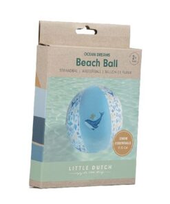 Little Dutch Ocean Dreams Strandbal 35 cm Blauw - Afbeelding 2