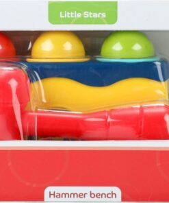 Little Stars Hamerbank met 3 Rammelballen - Afbeelding 3