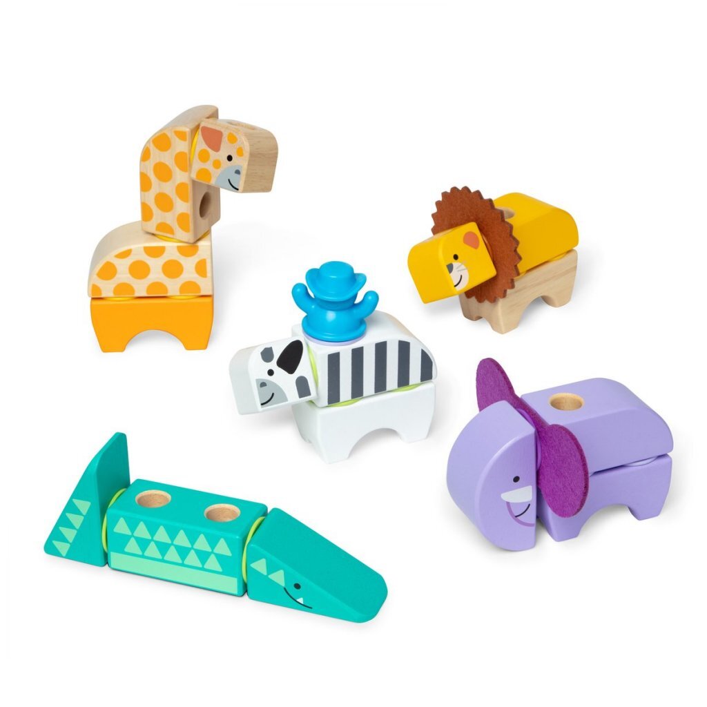 Melissa & Doug Blockables Safari Set 34-delig - Afbeelding 2