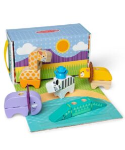 Melissa & Doug Blockables Safari Set 34-delig - Afbeelding 3