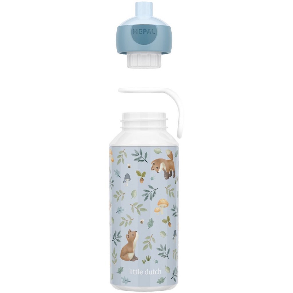 Mepal Pop-Up Drinkfles Little Dutch Forest Friends 400 ml Blauw - Afbeelding 2
