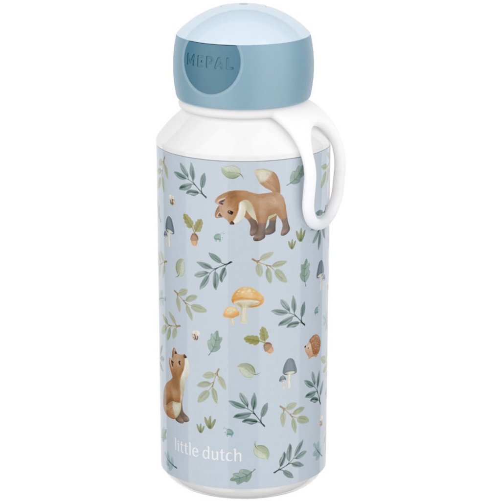 Mepal Pop-Up Drinkfles Little Dutch Forest Friends 400 ml Blauw - Afbeelding 3