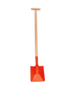 Metalen Schep met Houten Steel 75 cm