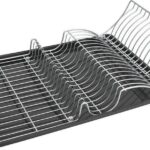 Metaltex Afdruiprek Wingtex 51x31 Cm Antraciet/zilver 2-delig