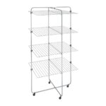 Metaltex Asymmetric Droogtoren 53 m Drooglijn 4 Etages 64x82x169 cm Zilver