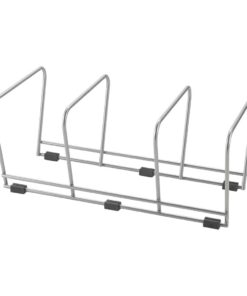 Metaltex Bordenhouder 3 Vakken 16x30x14 cm Zilver