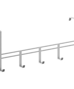 Metaltex Deurkapstok 38x15 cm Zilver