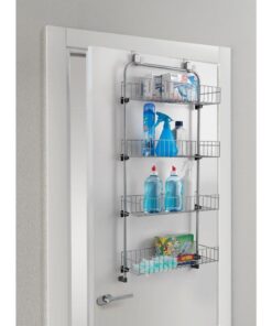 Metaltex Deurrek 4 Etages 17x45x103 cm Zilver/Metaal - Afbeelding 2