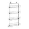 Metaltex Deurrek 4 Etages 17x45x103 cm Zilver/Metaal