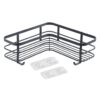 Metaltex Doucherek 25x25x13 cm Zwart/Metaal