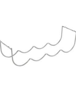 Metaltex Flessenhouder 41x12x11 cm Zilver