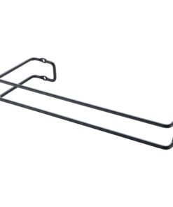 Metaltex Keukenrolhouder Hangend 30x3x10 cm Zwart