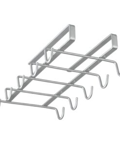 Metaltex Kopjeshouder voor 10 Kopjes 28x14x6 cm Zilver