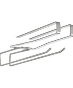 Metaltex Ophangbare Keukengereihouder 8x28x6 cm Zilver
