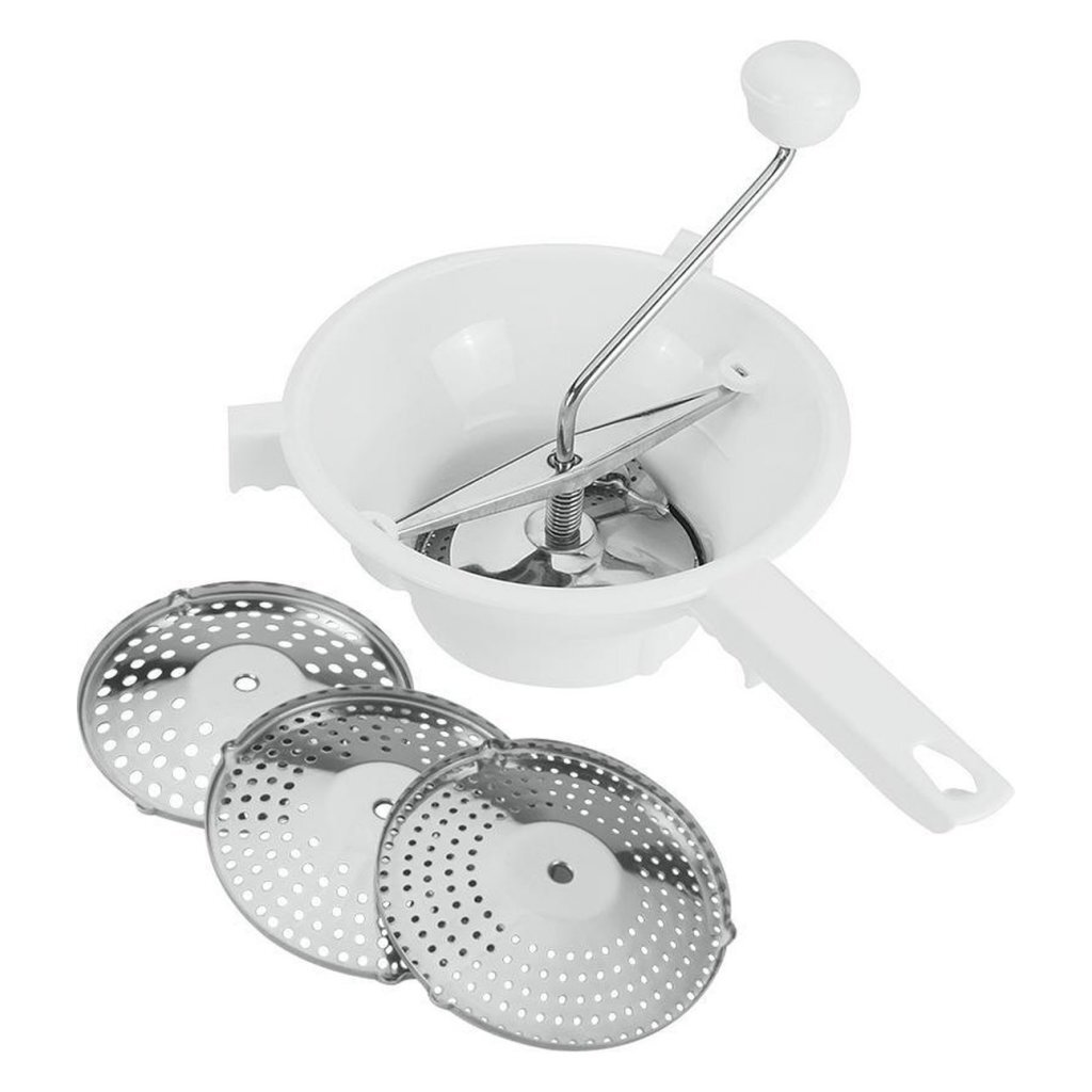 Metaltex Passeerzeef 20 cm RVS/Wit - Afbeelding 2