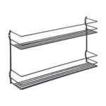 Metaltex Pepito Kruidenrek 2 Etages 36x8x19 cm Zwart