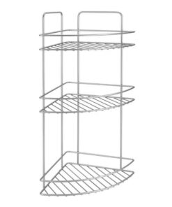 Metaltex Reflex Badkamerrek 3 Etages 23x23x53 cm Zilver