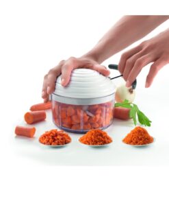 Metaltex Rotomac Revolutionaire Groentehakker Wit/Transparant - Afbeelding 3