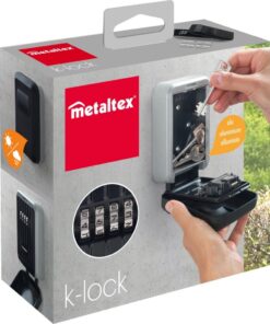 Alternative view of Metaltex Sleutelkasje met Cijferslot Zilver/Zwart