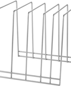 Metaltex Smart Kitchen Bakspullen- en Snijplankhouder 24x25x24 cm Zilver