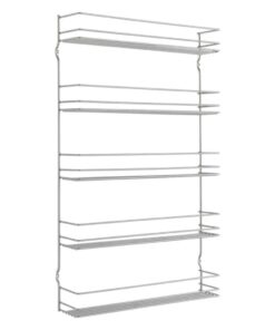 Metaltex Space Saver Smart Kitchen Pepito Kruidenrek 5 Etages 36x8x58 cm Zilver