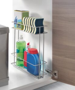 Metaltex Space Saver Smart Kitchen Uitschuifbaar Gootsteenkastrekje 11x38x34 cm Zilver - Afbeelding 3
