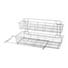Metaltex Uitschuifbaar Opbergrek 20x58x28 cm Zilver