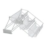 Metaltex Up and Down Rekje 33x28x22 cm Zilver