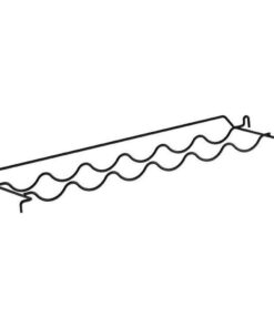 Metaltex Wijnrek 25x3x68 cm Zwart