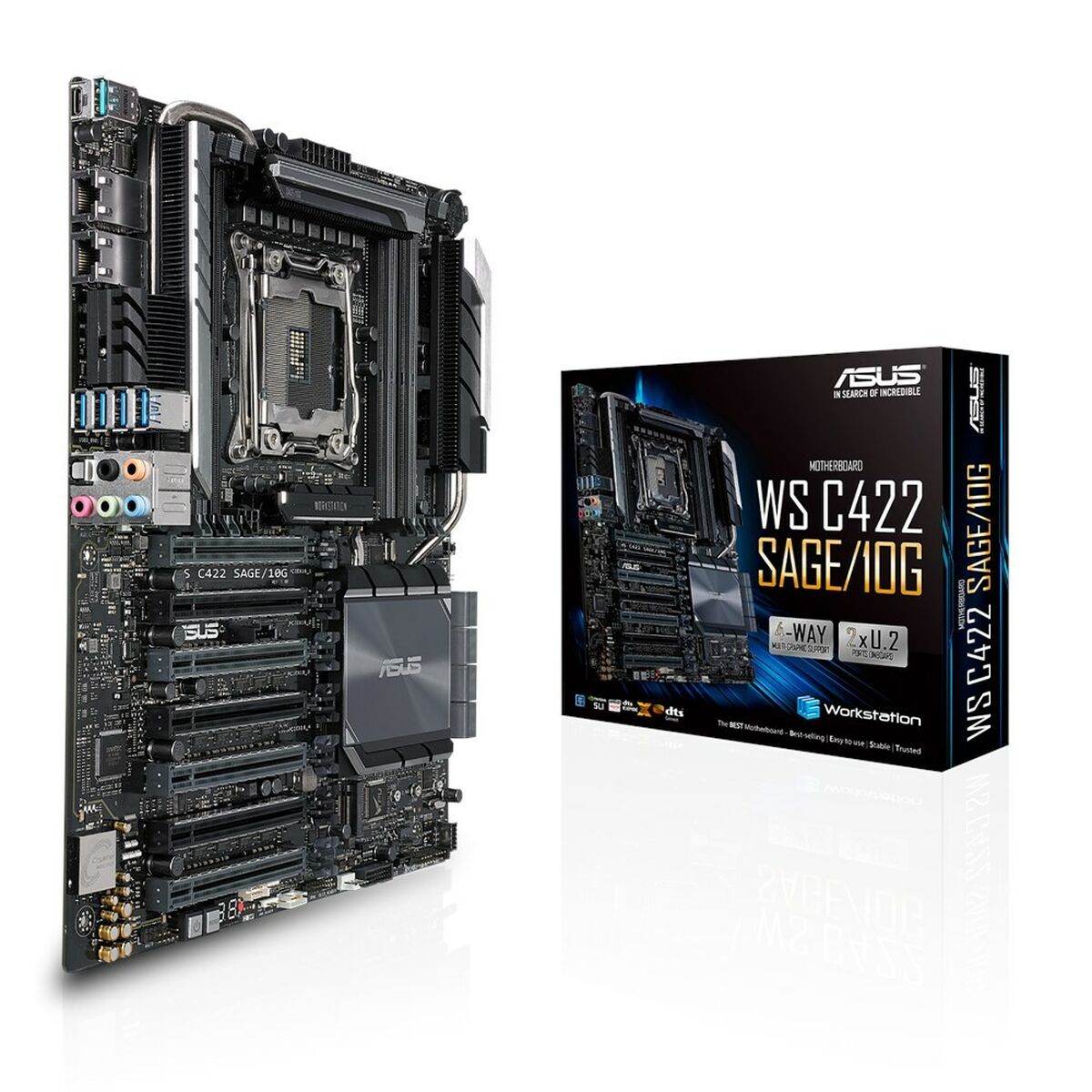 Moederbord Asus WS C422 SAGE/10G LGA 2066 INTEL® C422