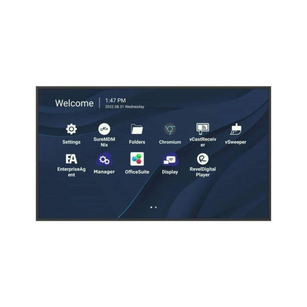 Monitor Videowall ViewSonic CDE6530 Zwart UHD 4K 65"